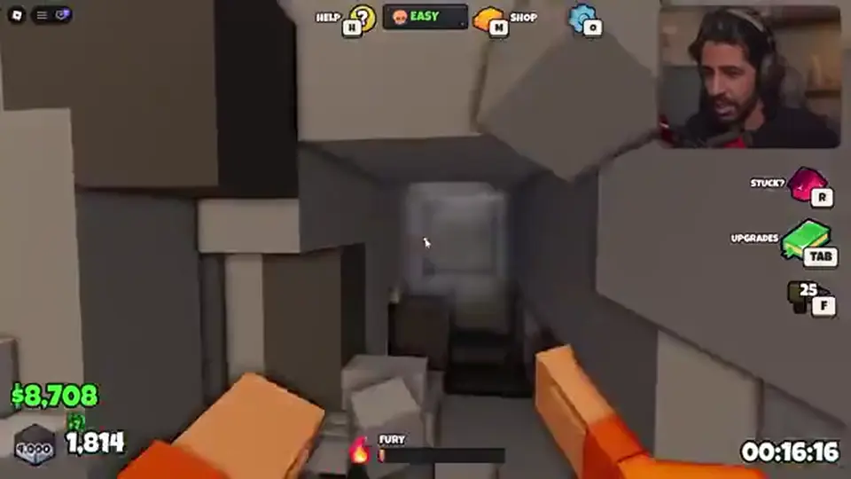 Punched tunnel through prison blocks on the way out of Chapter 1