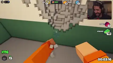 Punching through prison blocks after the first-hour cell loop