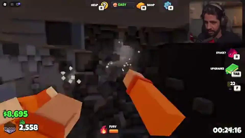Late-run wall punching in Punch Out Of Prison — THE GYM door is Unverified in this recap