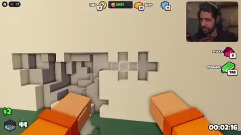 First-person Punch Out Of Prison punching while helper upgrades sit on the cash tree